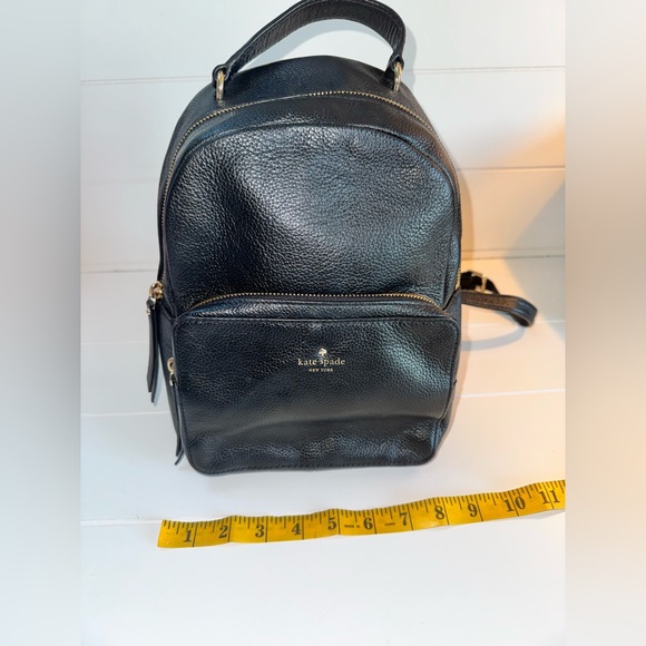 Kate Spade Leila black pebbled leather dome backpack - Picture 5 of 8